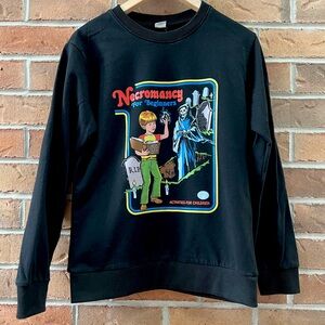 Black 'Necromancy for Beginners' Graphic Sweatshirt